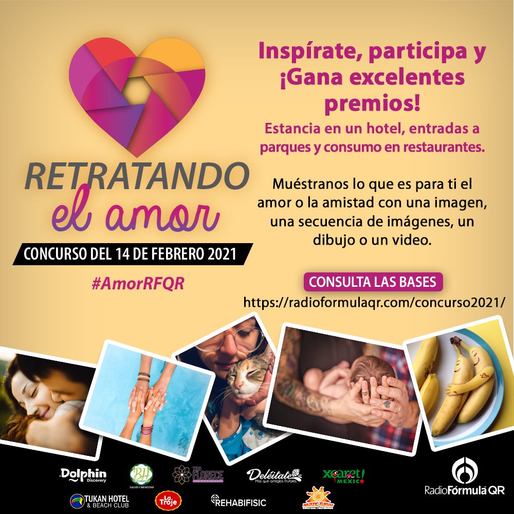 VerasNews's tweet photo. ¡Inspírate, Participa y Gana en el Concurso del 14 de febrero! 😍 #AmorRFQR 

Este año estamos Retratando el Amor 📷🥰❤

¡Hay excelentes premios, estancia en hotel, entradas a parques, consumo en restaurantes y mucho más! 🤩

Consulta las bases 👉🏻https://t.co/MTyl7llg3V https://t.co/pPc9ig863H