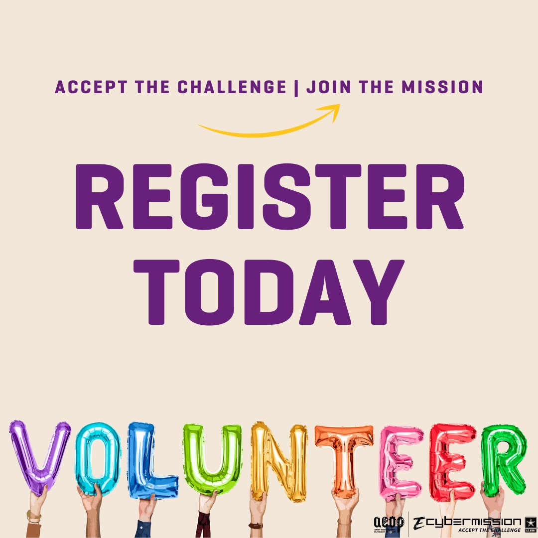 ecybermission's tweet photo. We're still looking for some amazing #volunteers to join us as #VirtualJudges! Are you a college student looking for some extra credit? Join us as a #StudentVirtualJudge! Head to our website to find out how you can join the mission: https://t.co/voGvr2d9GV #ecyber21 https://t.co/MIxaV1ebUf