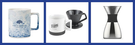 Coffee talk? Looking for the perfect gift to invite clients and coworkers to catch up over a socially distanced coffee meeting? We can help you find and distribute the perfect invite gift!