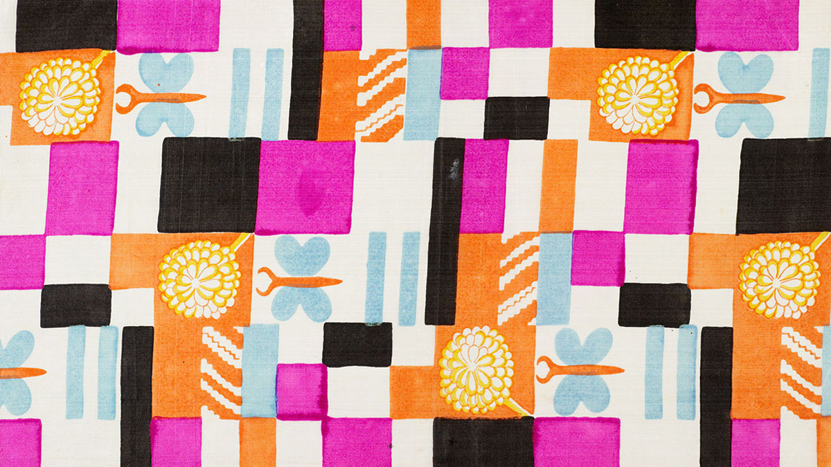 wolfsonian's tweet photo. Follow the thread of modern #art and #design in our new #textiles #collectionselection of tapestries, batik tablecloths, fabric samples, commemorative scarves, and even a theater curtain → https://t.co/YmSrzftbXy https://t.co/VCJZIBDoAM