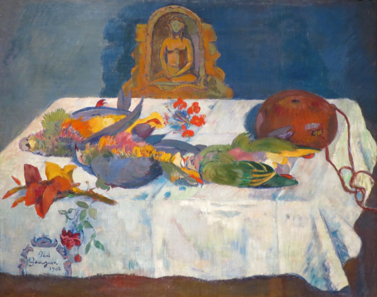 Gauguin, Naturaleza muerta con aves exóticas, 1902