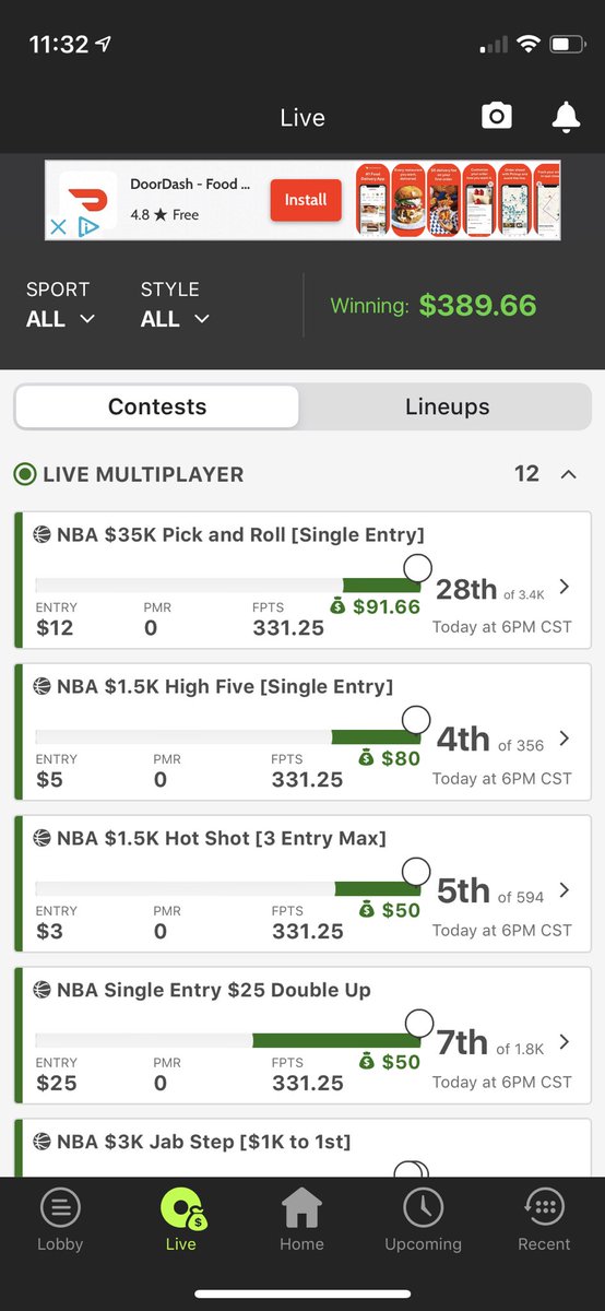 MattyIceDFS14's tweet photo. Another solid night in #NBA #DFS https://t.co/mLlJ1ovdgv