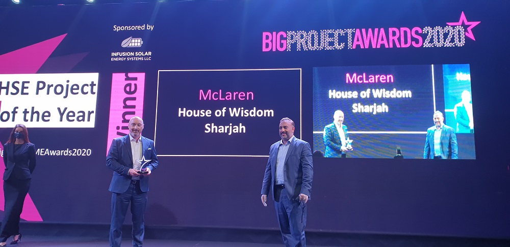 𝗠𝗰𝗟𝗮𝗿𝗲𝗻 𝗖𝗼𝗻𝘀𝘁𝗿𝘂𝗰𝘁𝗶𝗼𝗻 𝗚𝗿𝗼𝘂𝗽 <a href="/MCLGroupPLC/">McLaren Construction Group</a> wins the #BigProjectMEAwards2020 𝗛𝗦𝗘 𝗣𝗿𝗼𝗷𝗲𝗰𝘁 𝗼𝗳 𝘁𝗵𝗲 𝗬𝗲𝗮𝗿 for House of Wisdom, Sharjah
𝗖𝗼𝗻𝗴𝗿𝗮𝘁𝘂𝗹𝗮𝘁𝗶𝗼𝗻𝘀!
#TheBestoftheBest #HSE 
Sponsored 𝗜𝗻𝗳𝘂𝘀𝗶𝗼𝗻 𝗦𝗼𝗹𝗮𝗿 Energy Systems