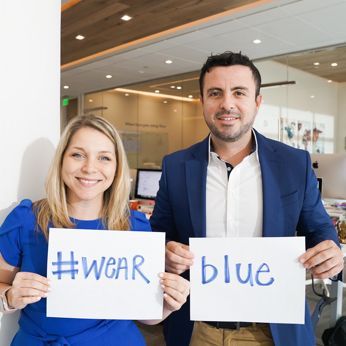 Wear blue campaign to bring awareness to the human trafficking problem