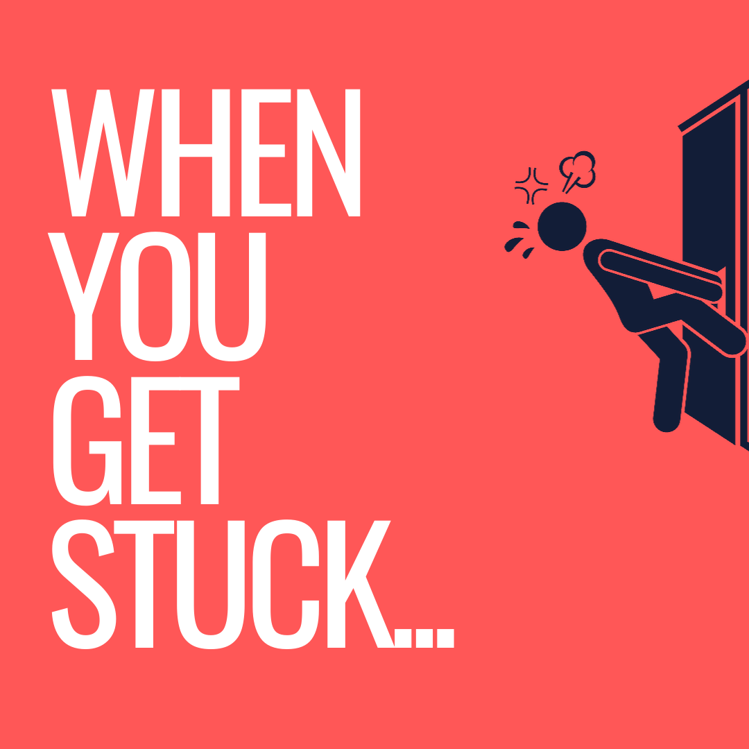 Feeling stuck means it's time to make a change.

It is often easy to fix and getting out of that situation simply requires asking ourselves "What's next?"

Getting to the finish line requires a series of many small steps.

So stop overthinking and make that first small step!