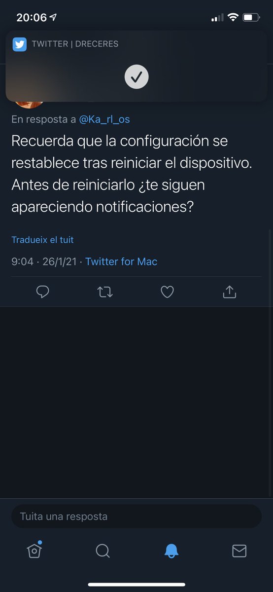 Ka_rl_os's tweet photo. @david_br8 Sí lo que me aparece es esto exactamente, sin reiniciar, que entiendo que es a lo que te refieres. Lo de la parte superior! Mil gracias de verdad! https://t.co/ESmaUbhfLl