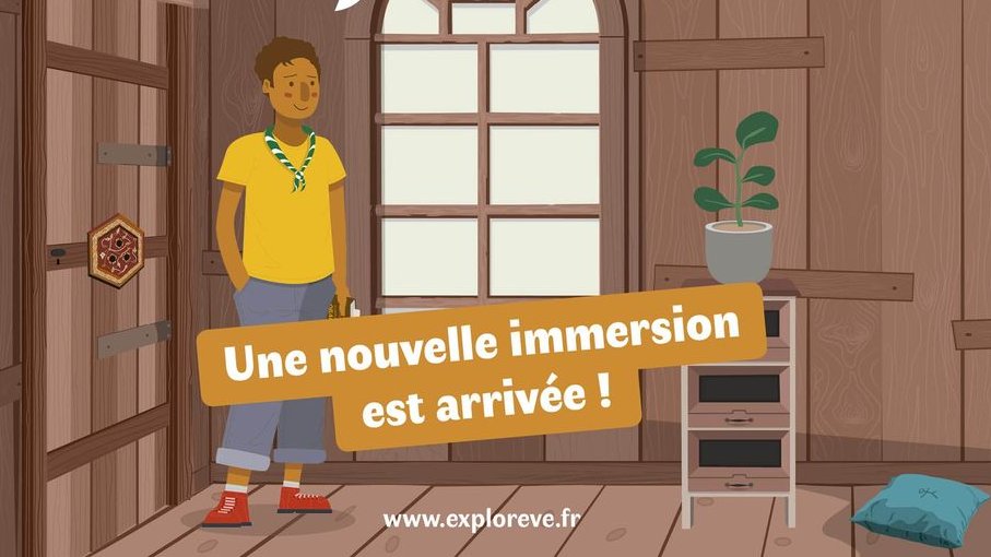 La nouvelle immersion d'Explorêve est disponible ⭐
Rendez-vous sur exploreve.fr/immersion04/1 pour découvrir notre escape-game dans l'univers de la troposphère 🤩
En plus maintenant plus besoin de mot de passe, tu peux jouer à toutes les immersions depuis la page d'accueil.