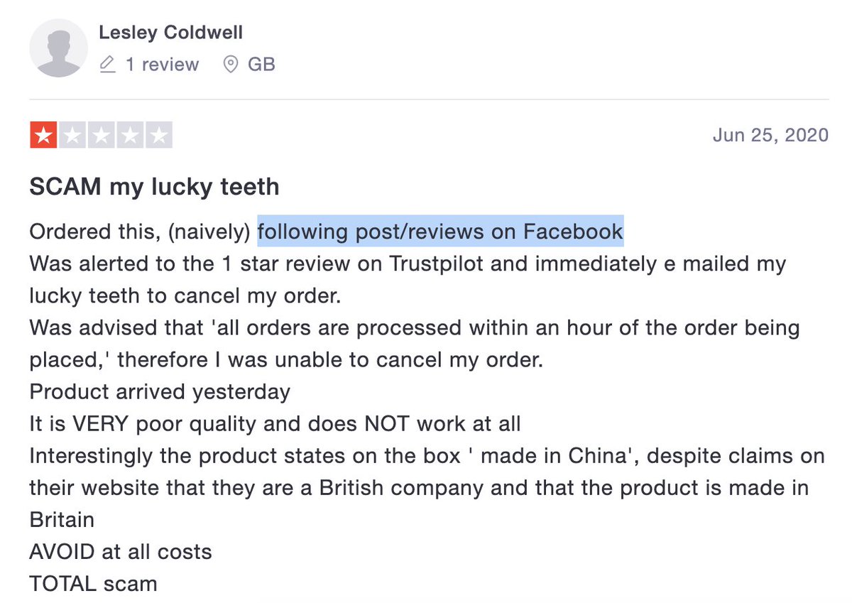 From the reviews, I deduce that he's using FB ads to drive traffic to his website. Although the only FB page I could find was one with 17 likes, but it looks like it was made in November, so it's likely the previous one got deleted for whatever reason.