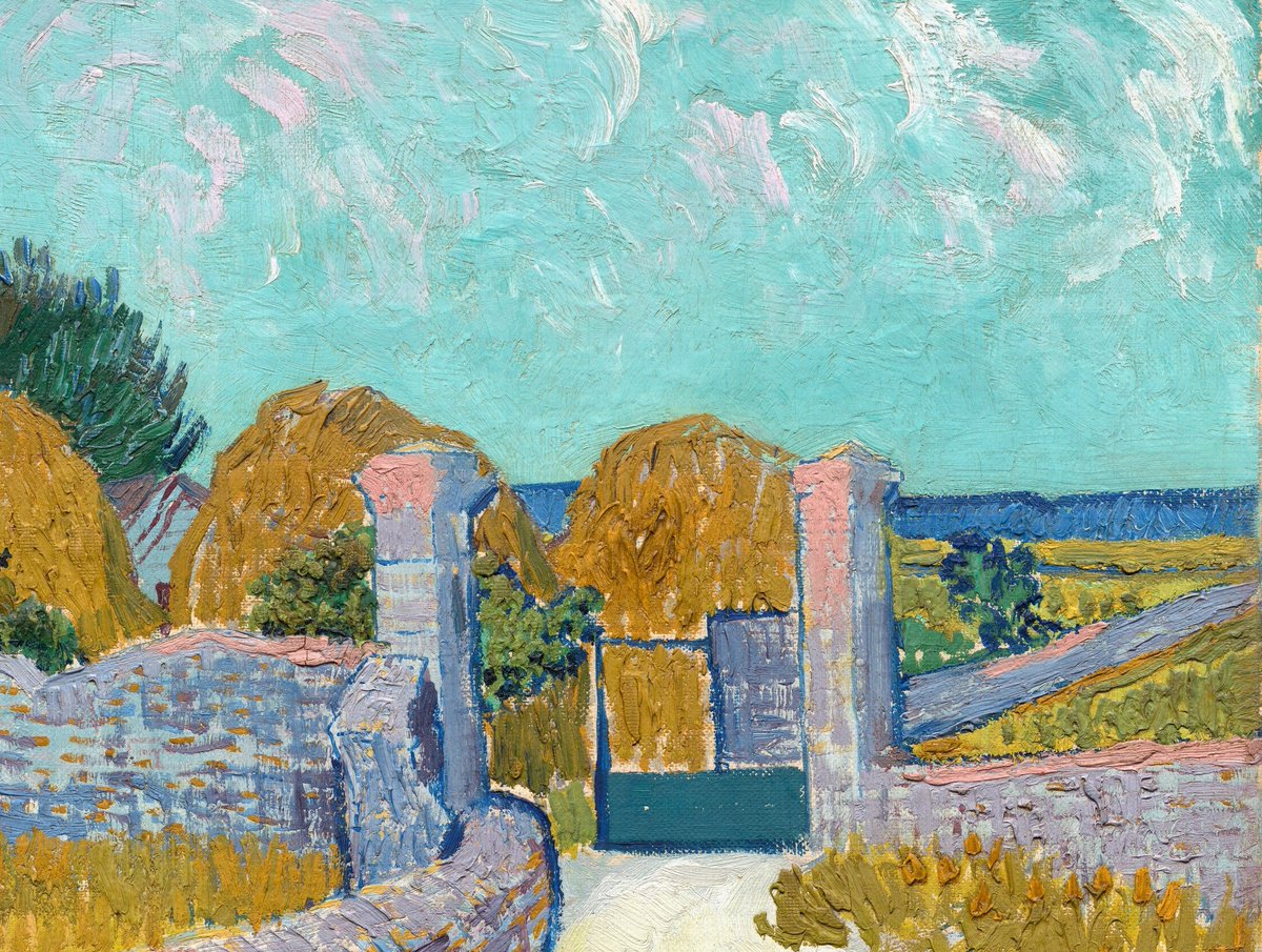 Van Gogh changed the way we saw the world through his work. Take a closer look at his paintings and learn more about the artist himself   http://go.usa.gov/xAHDu&nbsp; Vincent van Gogh, “Farmhouse in Provence,” 1888, oil on canvas