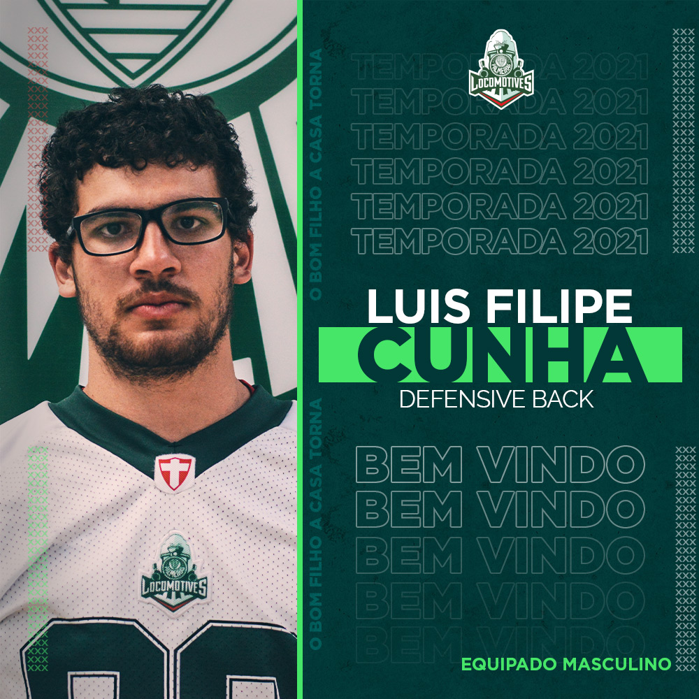 O Locomotives tem o orgulho de (re)apresentar, o agora Defensive Back, Luis Filipe Cunha! Bem-vindo de volta à sua Família Locomotives! O bom filho a casa torna!
.
União e Glórias! 🏈
#uniãoeglórias #palmeiraslocomotives #locomotives #sep #DB #palmeiras #fabr #temporada2021