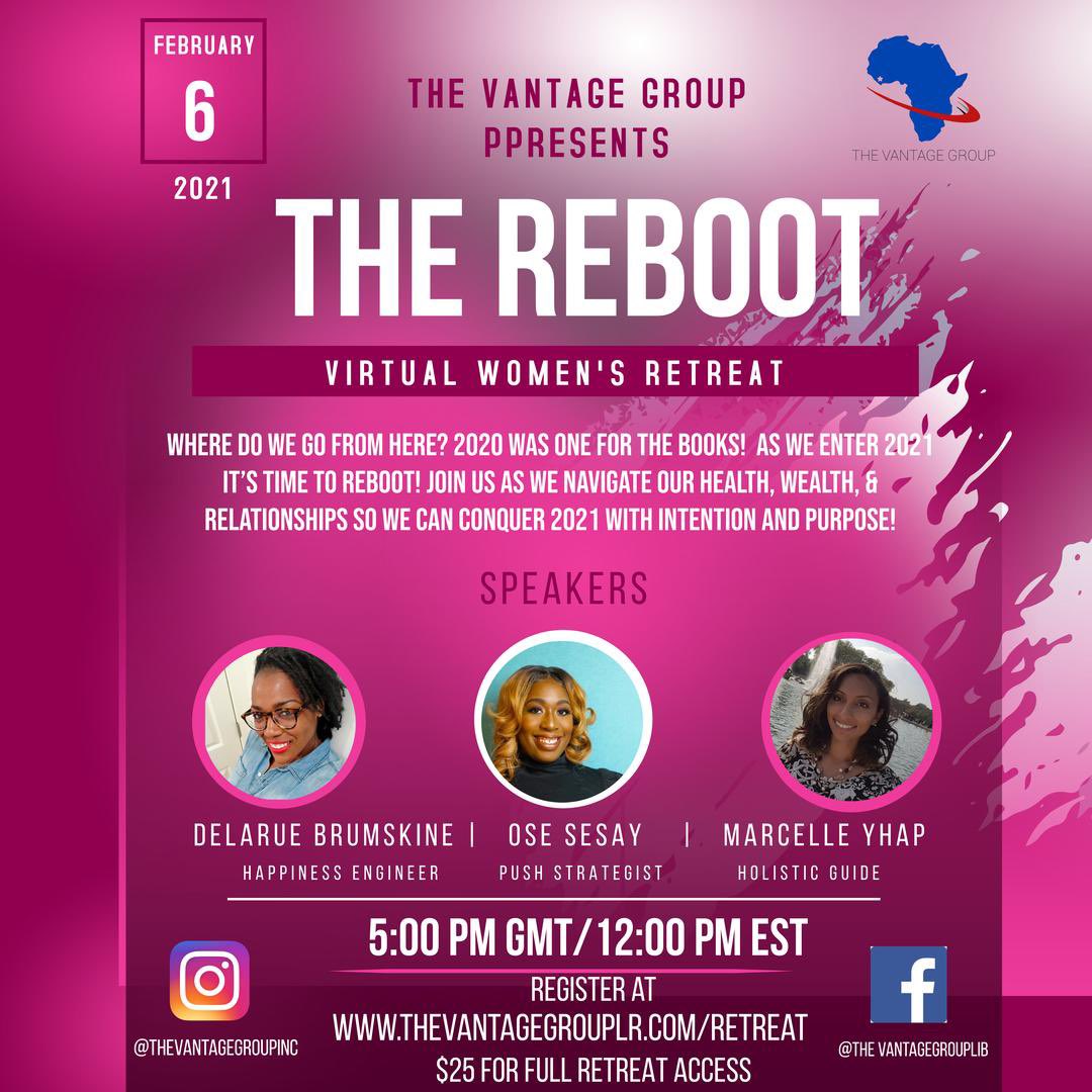 PushStrategist's tweet photo. #talktuesday is all about a reboot🔋

I am excited to join the ladies of @thevantagegroupinc at the Reboot Woman’s Retreat next month! 
Come get recharged by myself and other great speakers for 2021! Register now by visiting https://t.co/korcD2lal1

#pushstrategist #reboot #lib https://t.co/13V0QMMmfu