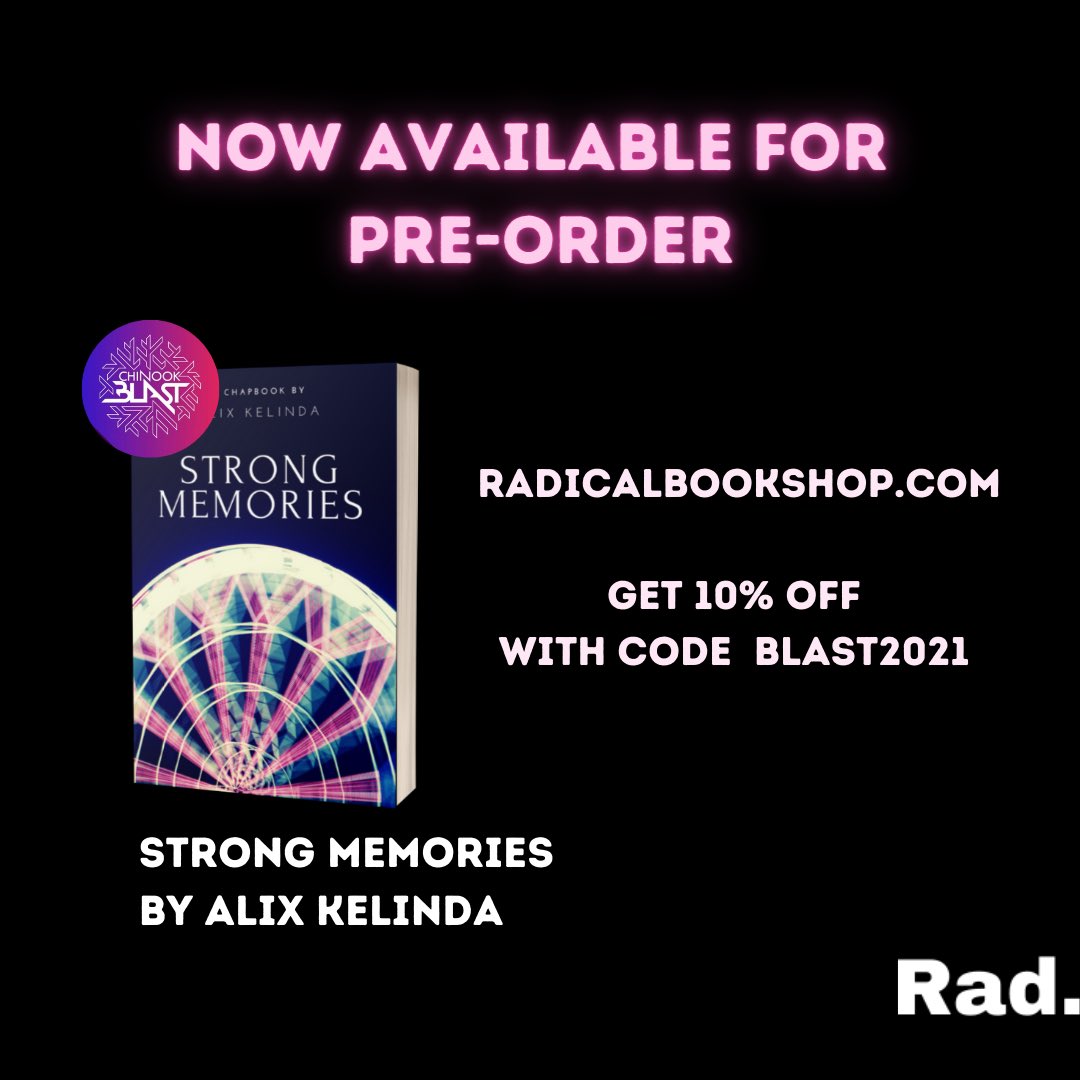 A woman returns to a now-abandoned fairground to gain answers to the most important question of her life.

STRONG MEMORIES: A Short Story

Now available for pre-order!
radicalbookshop.com/product/chinoo…
