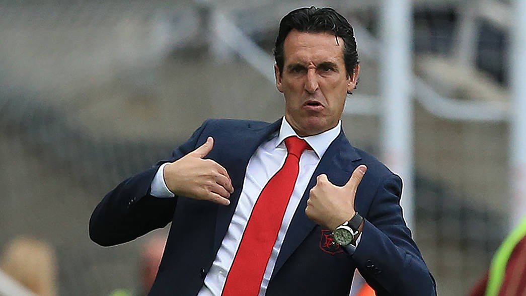 GironaUK's tweet photo. 😭 Mr Emery is quaking in his boots at the team https://t.co/wK9JusVgbA