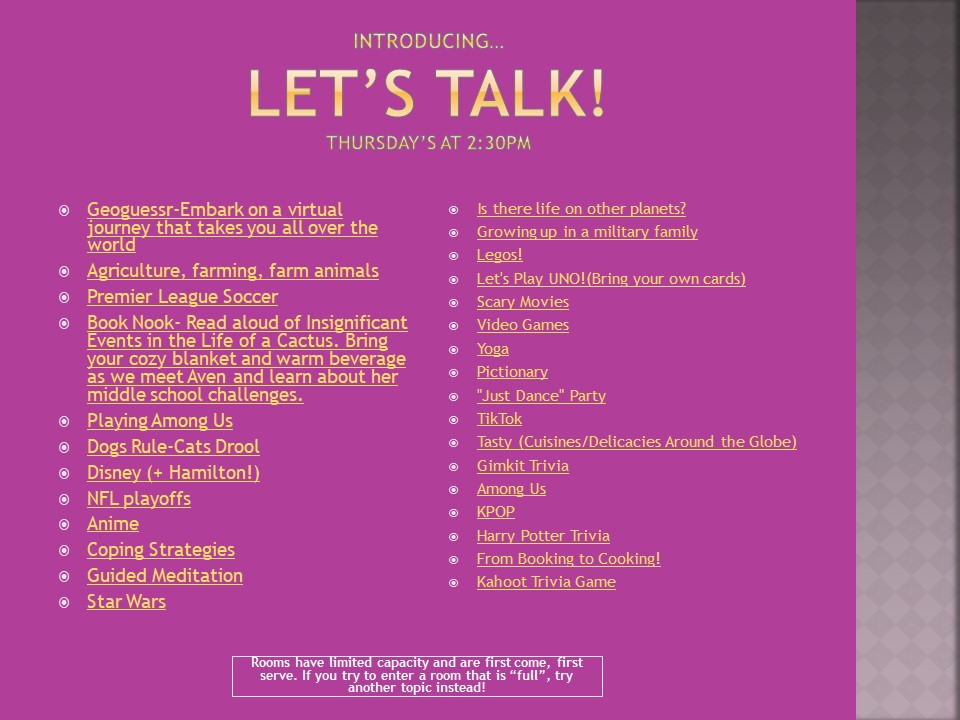 Benton Middle School Counseling Department tweet media