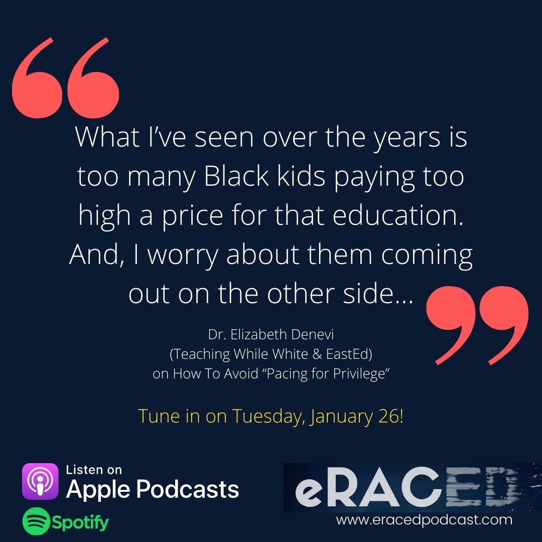VillagePrivate's tweet photo. We’re kicking season two off & holding nothing back…Let’s make sure we’re not “pacing for privilege” & our kids fully thrive! Tune in today to the eRaced podcast available on all podcast platforms. #blackat #indyschool @Brandgirl
@ZinnEducation @TWW_podblog @DeneviElizabeth https://t.co/G8mnG2SZI6
