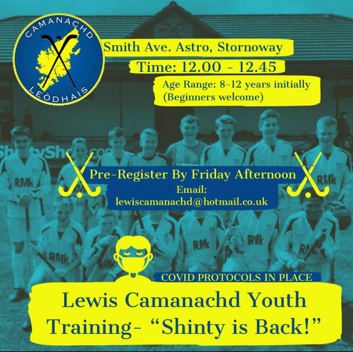 TAKE TWO! 

If you have a child that would be interested taking part in our return to junior training this Saturday, click on the link below &amp; follow the instructions. 

We'd love to see you there! 

facebook.com/CamanachdLeodh…