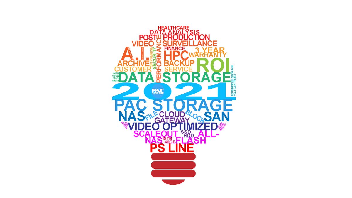 PacStorage's tweet photo. Brighten your 2021 with confidence in data storage performance, security and price-sensible PAC Storage arrays. #datastorage #ai #postproduction https://t.co/LVhKoelFEj