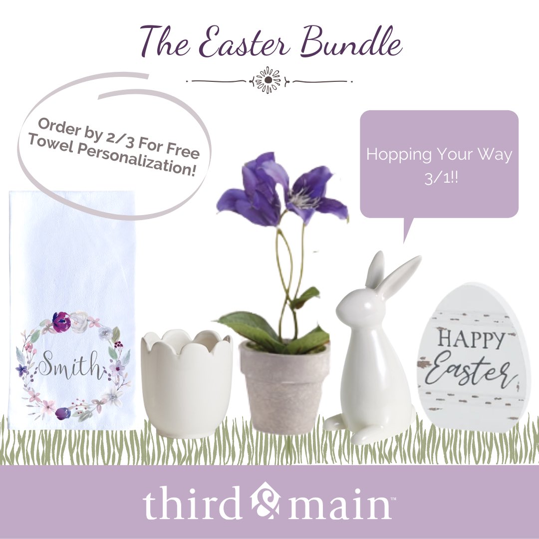 mythirdandmain's tweet photo. The Easter Bundle is Here 🐰💜! Just $59.99. Home Decor Box Subscribers get 10% off. Shop Now! https://t.co/Z672zfYMHl https://t.co/amjlMAjncZ