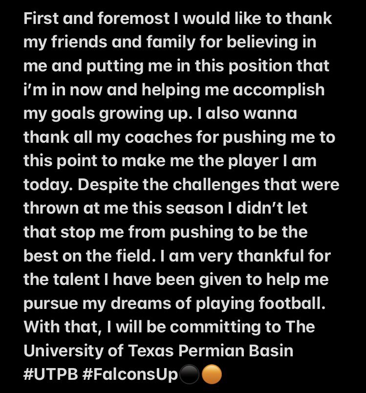 _jalent's tweet photo. Committed!!⚫️🟠 @CoachRegalado @coachvictorgill @EatonEagleFB @emiller_ram93 @coachcarrigan10 https://t.co/bbCJYnHmdM