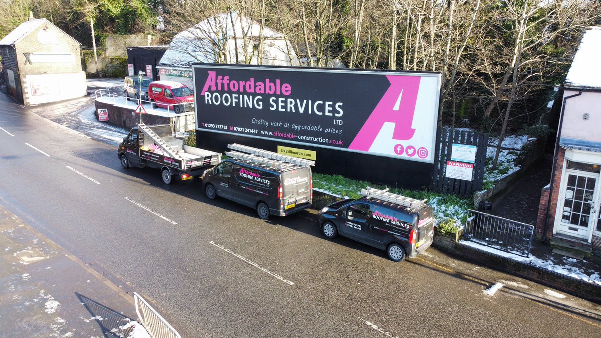Good to see the latest billboard go up in Reigate this week. So happy with the outcome. #surrey#reigate#roofer#roofing#affordableroofing#dreamteam