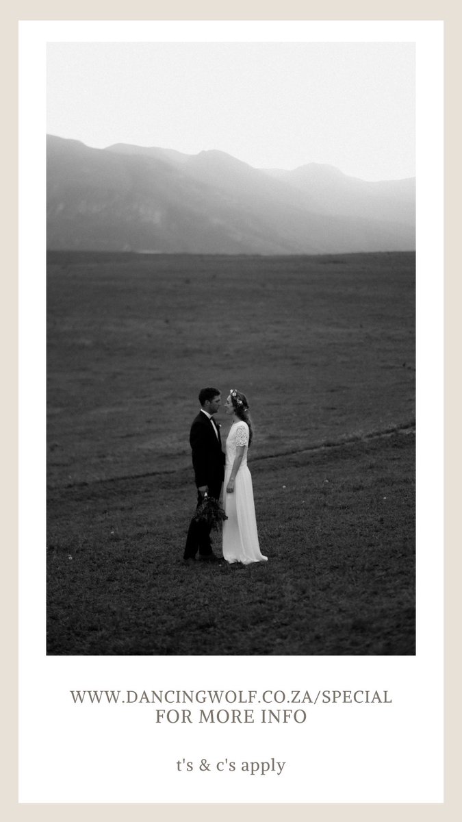 Get 10% discount on photography if you are getting married in the Cape Winelands. dancingwolf.co.za/special

#CapeTown #winelands #capetownweddings #weddingphotography