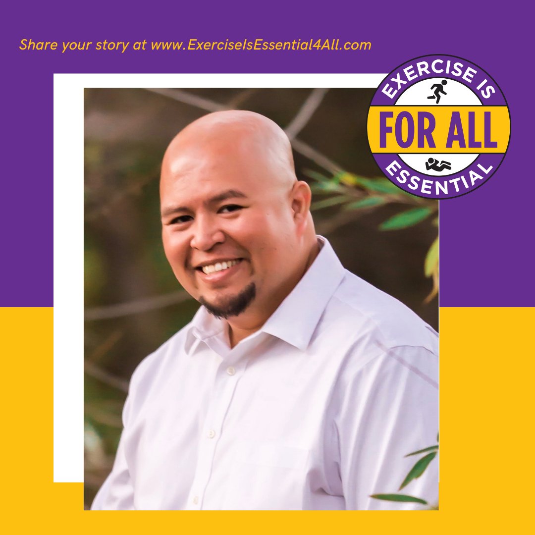 "As a physical therapist, I am well aware of the benefits of physical activity as well as maintaining the safety &amp; well being of my patients. It is imperative that my patients have access to safe &amp; regulated facilities to support them..." — Christian, Pasadena #Exercise4All