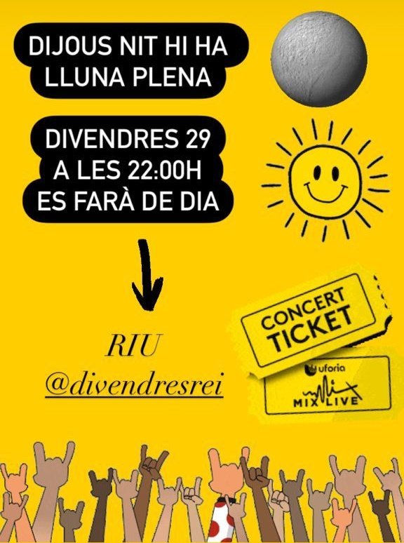 Balls a la plaça del Rei

🔥L'últim concert de la temporada 🔥

T'ho perdràs?