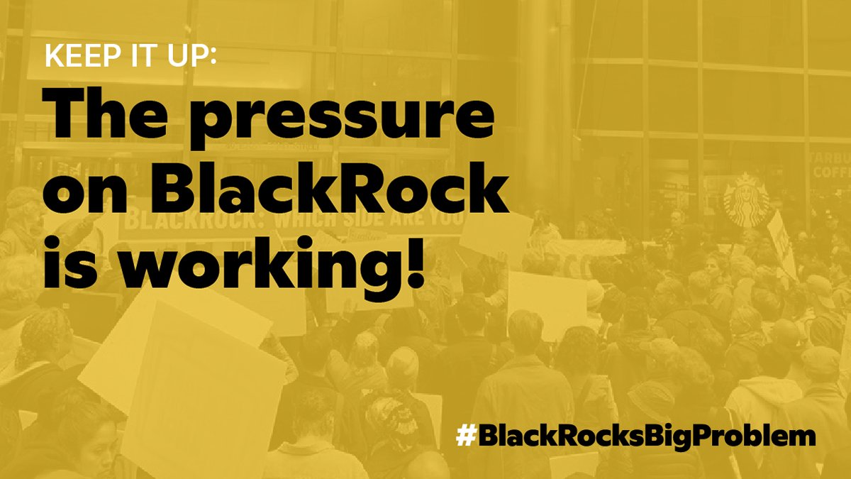 It is great that Fink and  @BlackRock are moving in the right direction with these initial steps. Change doesn’t happen overnight, and it doesn't happen on its own.This shows that our pressure is working – let's keep it up!