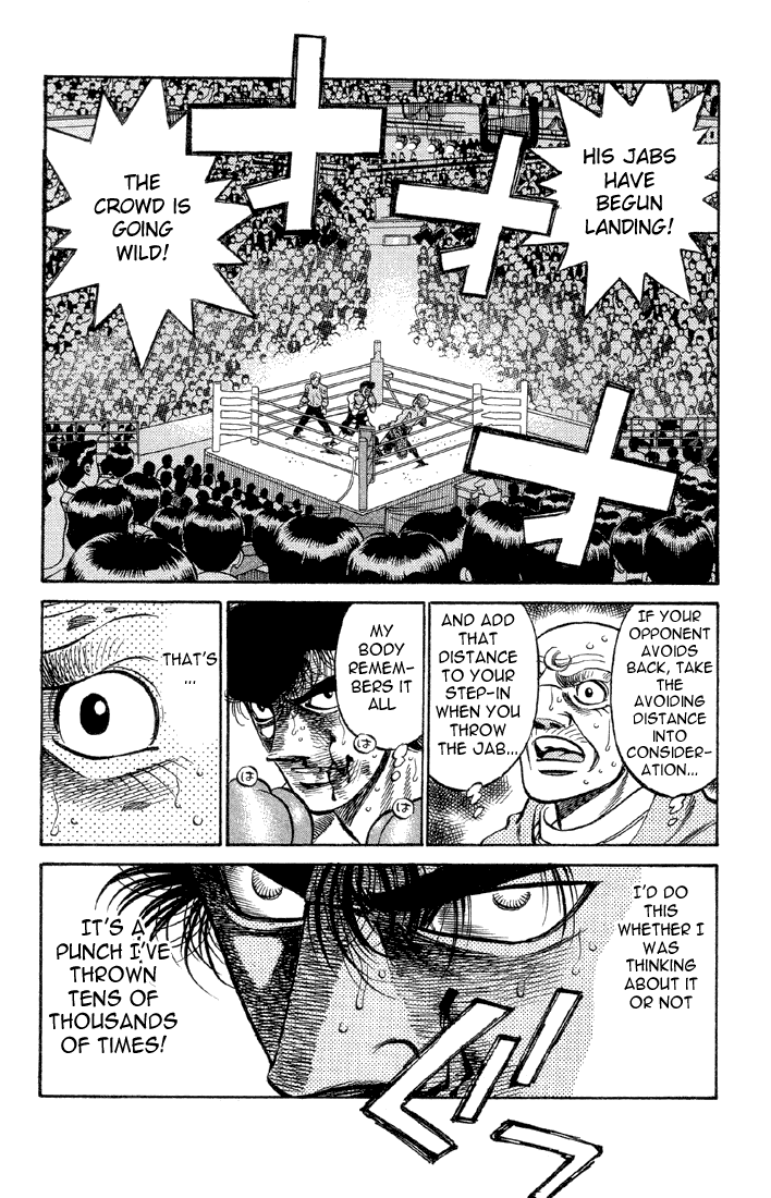 It gets to a point where even if Takamura can't properly think of how to box due to exhaustion, he is able to rely on everything that Kamogawa did for him. That all of the training that seemed useless at the time was worth it.