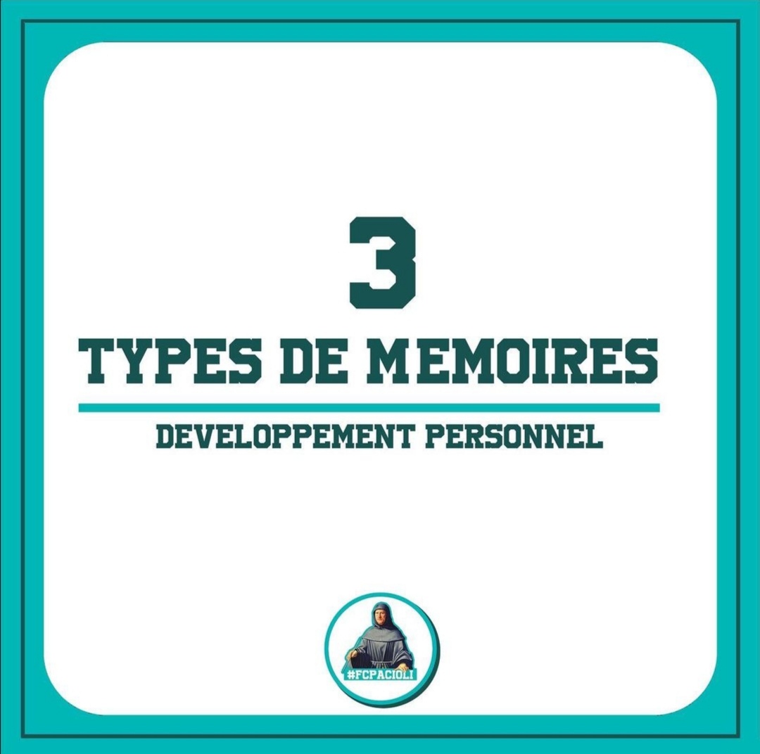 FcPacioli's tweet photo. Les 3️⃣ types de mémoires.
Auteur : @LComptact du @FcPacioli
#ExpertiseComptable https://t.co/o7NWJzXIfM
