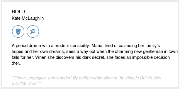 theblcklst's tweet photo. BOLD by Kate McLaughlin was one of the best scripts our readers read last week. https://t.co/0w0boVuJeO #BlackListWeekendRead https://t.co/dAmocYOXDn