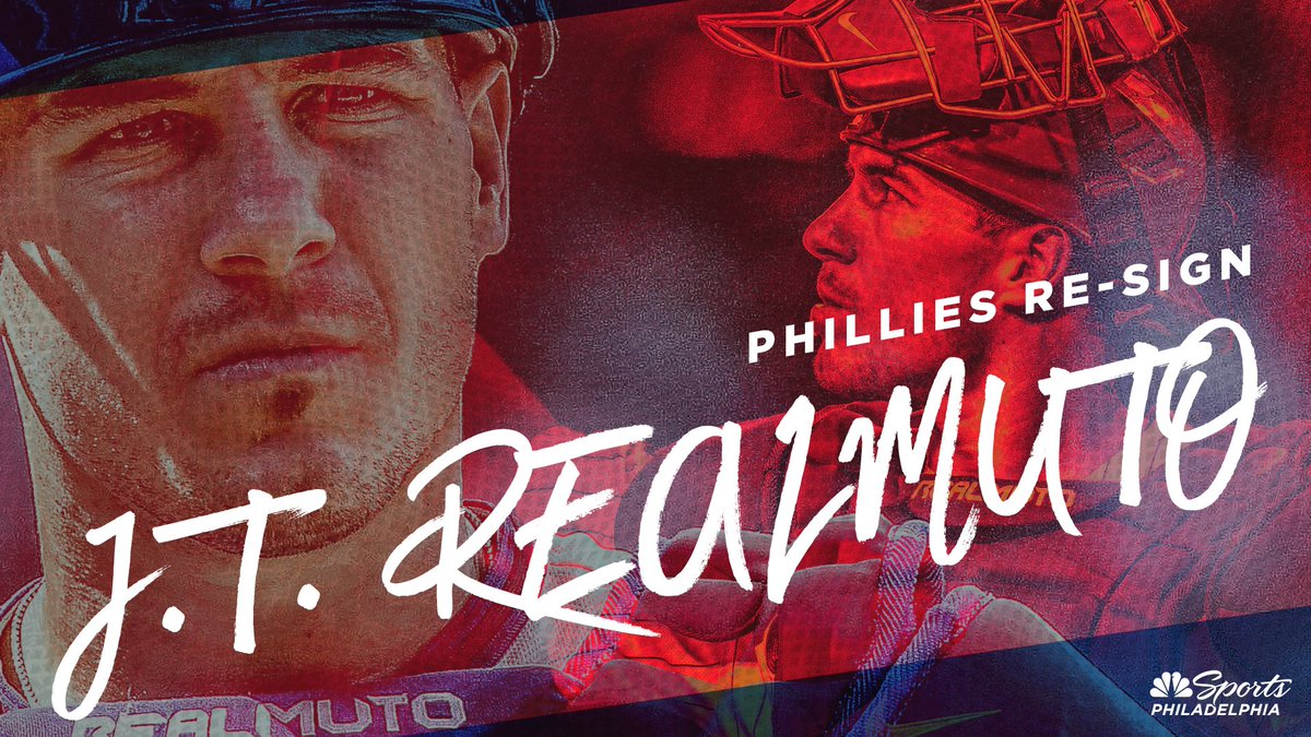 He's back!

The Phillies have re-signed JT Realmuto to a 5-year, $115.5 million deal, as confirmed by our @JSalisburyNBCS.