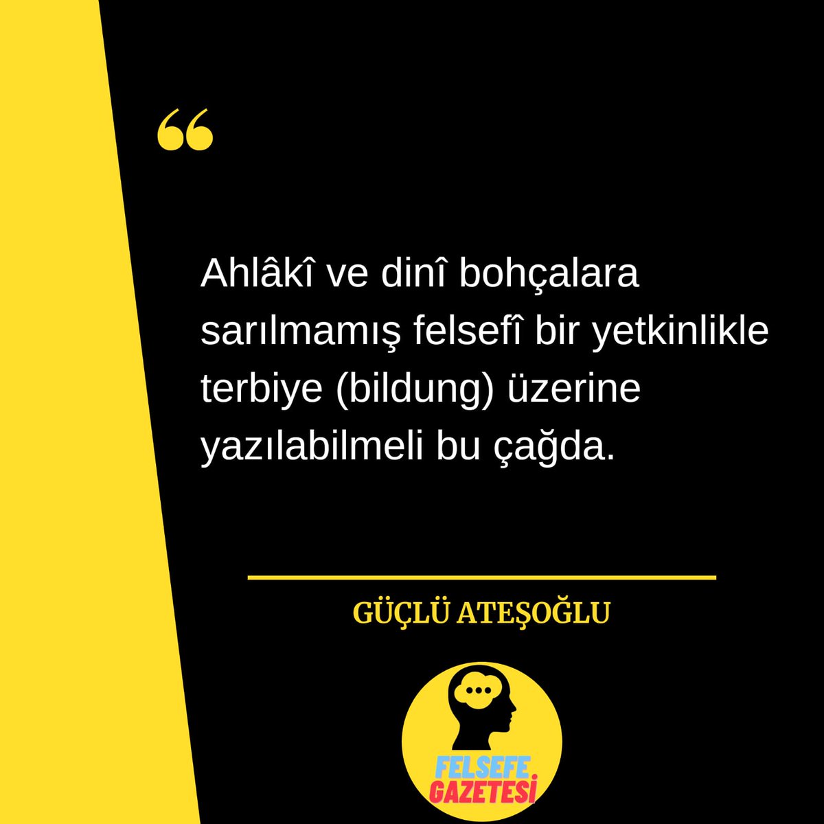 GazetesiFelsefe's tweet photo. Sizlerin seçtiği Ülkemiz filozoflarından sözler paylaşmaya devam ediyoruz. Güçlü Ateşoğlu'ndan yazabilme yetkinliğine dair. 😊 

#güçlüateşoğlu
#Felsefe 
#dini
#ahlâkî https://t.co/7otWnPCPA4