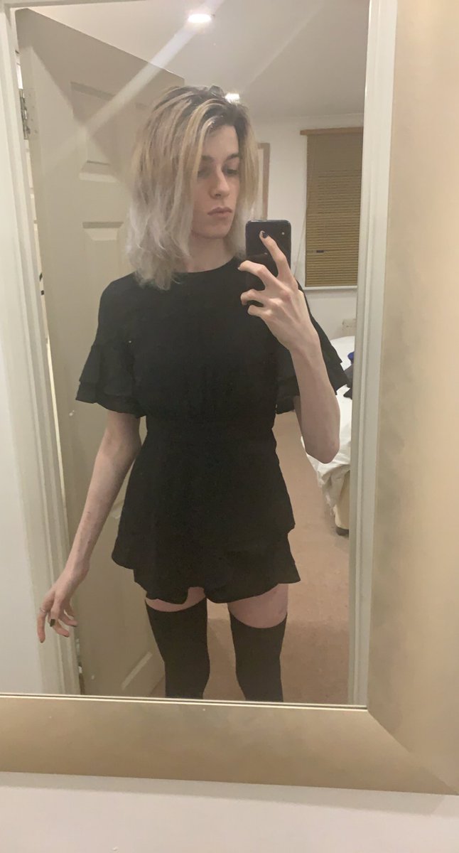 Photo of me and a photo of what I’m wearing 
#femboy