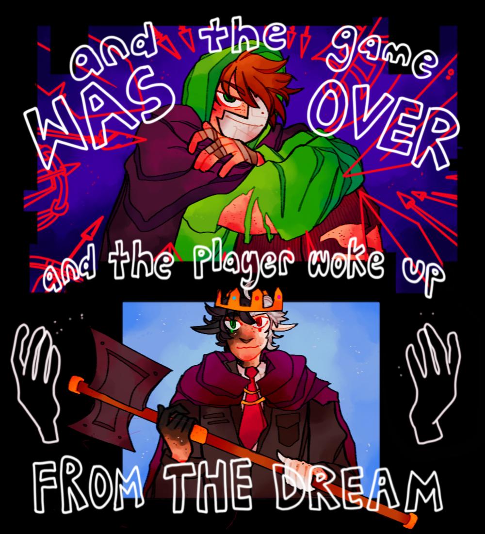 you are the player. wake up! #dreamsmp #dreamsmpfanart 