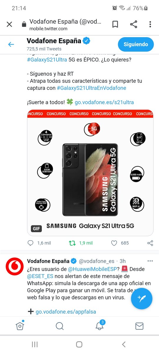 KittyMerello's tweet photo. #GalaxyS21UltraEnVodafone Lo quiero! https://t.co/Lbb2EJNxSM