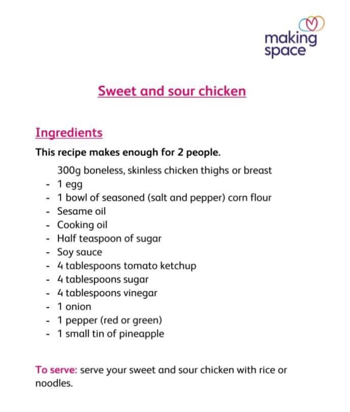 DayWarrington's tweet photo. π NEW WEEKLY RECIPE π
Todayβs recipe is an oriental delight! If youβre fancying making your favourite take away from home, why not try our cookβs recipe for sweet and sour chicken!
Happy cooking! π©πΎβπ³π¨π»βπ³
#weeklyrecipe #fakeaway #healthyfood #wearemakingspace https://t.co/TGK5oKHSOt