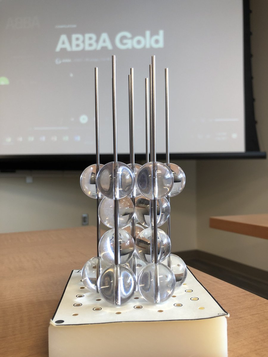 Inspiration often strikes at opportune times - especially when streaming music. Enjoy the (inefficient) #ABBA packing of spheres: