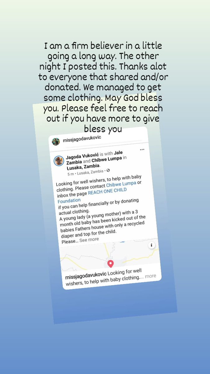 MiSsJvukovic's tweet photo. I posted about a 3 month old baby boy needing clothing as his mother was kicked out of his Fathers house.
Thanks alot  to every1 that shared or donated.We managed 2get some clothing. May God bless u.feel free to reach out if you have more to give bless o
u.@ChibweLumpa https://t.co/ZhgXMyJDNB