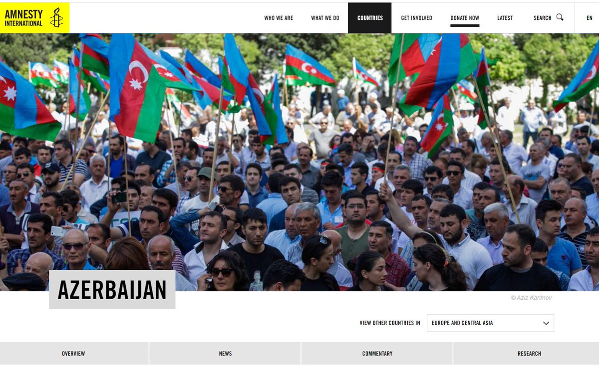  @amnesty 2020  #Azerbaijan : GOODWhat which  crimes? There are none it's fake news, all  #AzeriWarCrimes are always also  #Armenian it's both sides you know? Look at this peaceful crowd.