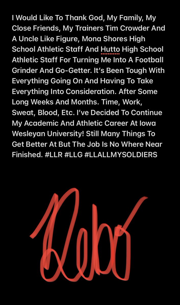 Committed‼️<a href="/K_Price73/">Kiefer Price</a> <a href="/coach_harvey18/">Adam Harvey</a> <a href="/Coach_MMullins/">Coach_Mullins M.Ed.</a> <a href="/IWTigerFootball/">Iowa Wesleyan Football</a> <a href="/sbrandtcoach/">Sam Brandt</a> @NuclearAthletes <a href="/MSSailorFball/">MSHSailor🏈🇺🇸⚓️</a> #LLG #LLR #LLALLMYFALLENSOLDIERS