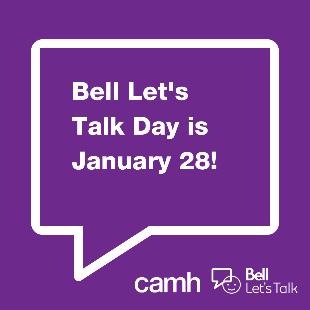 camhfoundation's tweet photo. On #BellLetsTalk Day we’re asking our community to share information and resources, tell your stories, and join a growing movement to prevent suicide. Keep an eye on our profile on January 28 to learn about what you can do to take action! #MentalHealthIsHealth https://t.co/uxXrMwuQnT