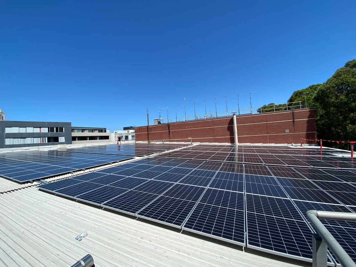 A superb job from the team on a 99kW solar PV system at <a href="/TransportforNSW/">Transport for NSW</a> TMC (Traffic Management Centre) Eveleigh! 👏

Completed in under 5 days and without disruption to operations. 

Congratulations on reducing carbon emissions and working towards net zero emissions.