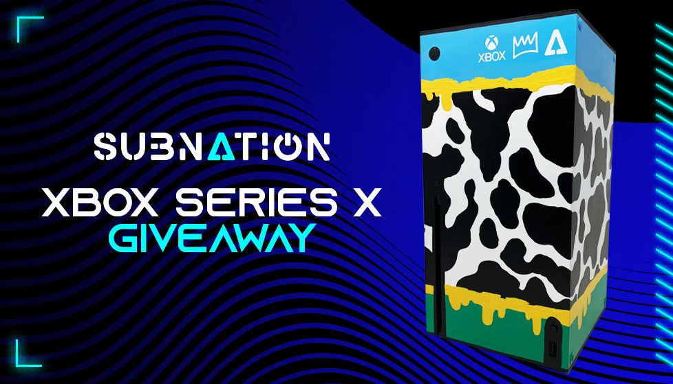 subnationgg's tweet image. We're giving away a @kingofsneakers custom #XboxSeriesX! Huge props to @VastGG for helping us throw this together!

Enter here ➡️: vast.gg/subnation-xbox…