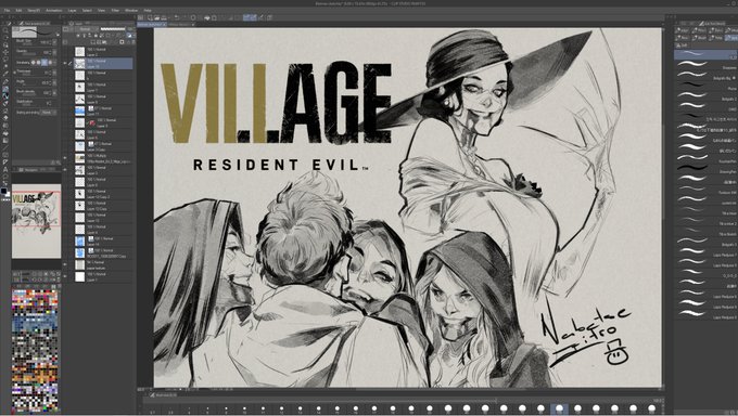 Little something ? 
#ResidentEvilVillage #ResidentEvil8 #CLIPSTUDIOPAINT #characterdesign #fanart 