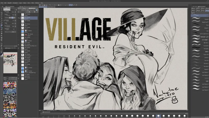 Little something ? 
#ResidentEvilVillage #ResidentEvil8 #CLIPSTUDIOPAINT #characterdesign #fanart 