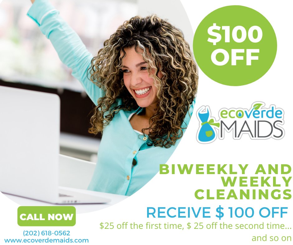 InfoEcoverde's tweet photo. RESERVE NOW!!

We take care of cleaning your home.

#cleaning #clean #ecoverde #ecofriendly #dmv #testimonials #booknow https://t.co/4o5A5xs4jL
