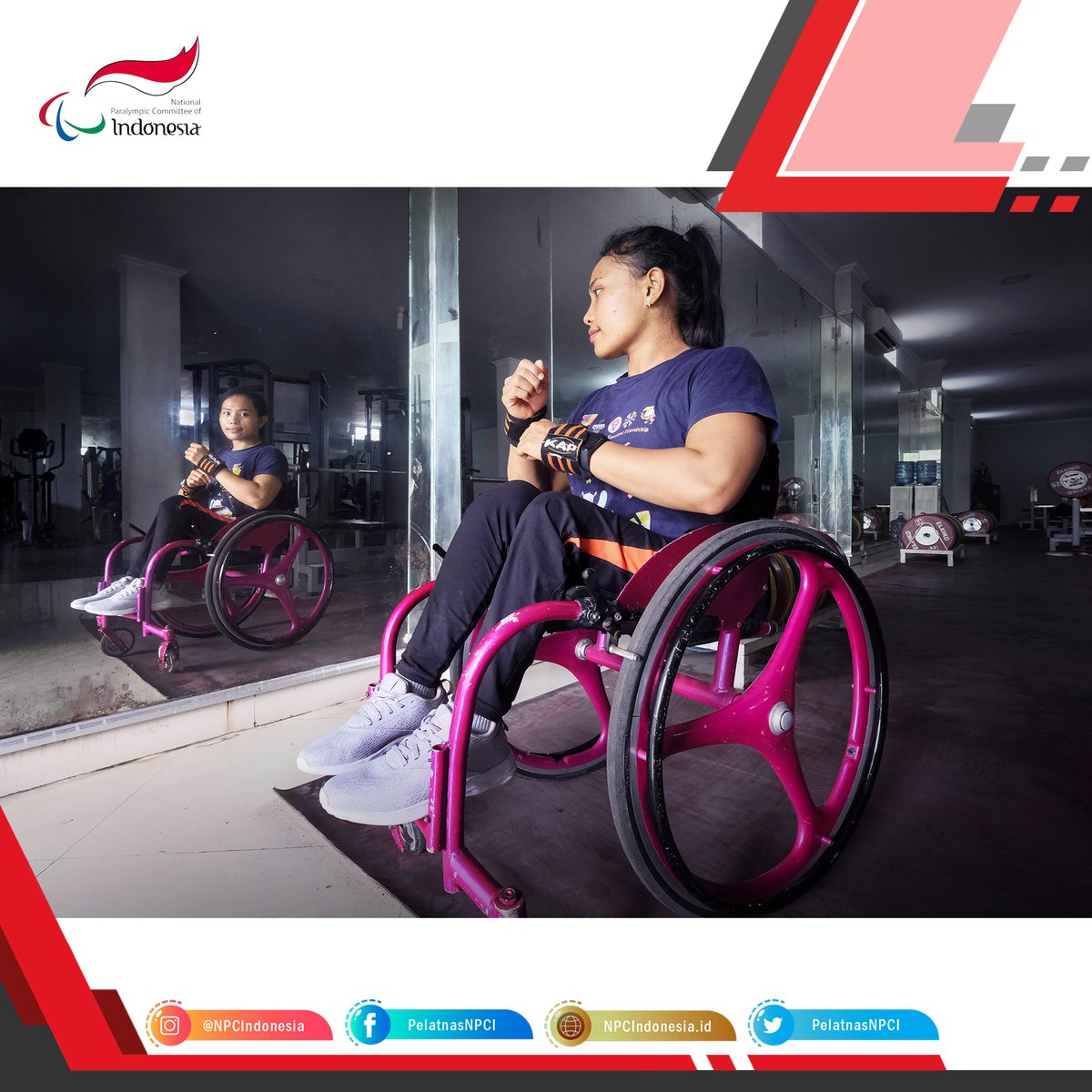PelatnasNPCI's tweet photo. Satu tiket Paralympic Tokyo sudah ada di tangan. Semangat berjuang Widi sampai dengan tetes darah penghabisan, tunjukkan kejayaan Merah Putih di ajang Paralympic Tokyo! https://t.co/J9KPNZQT50