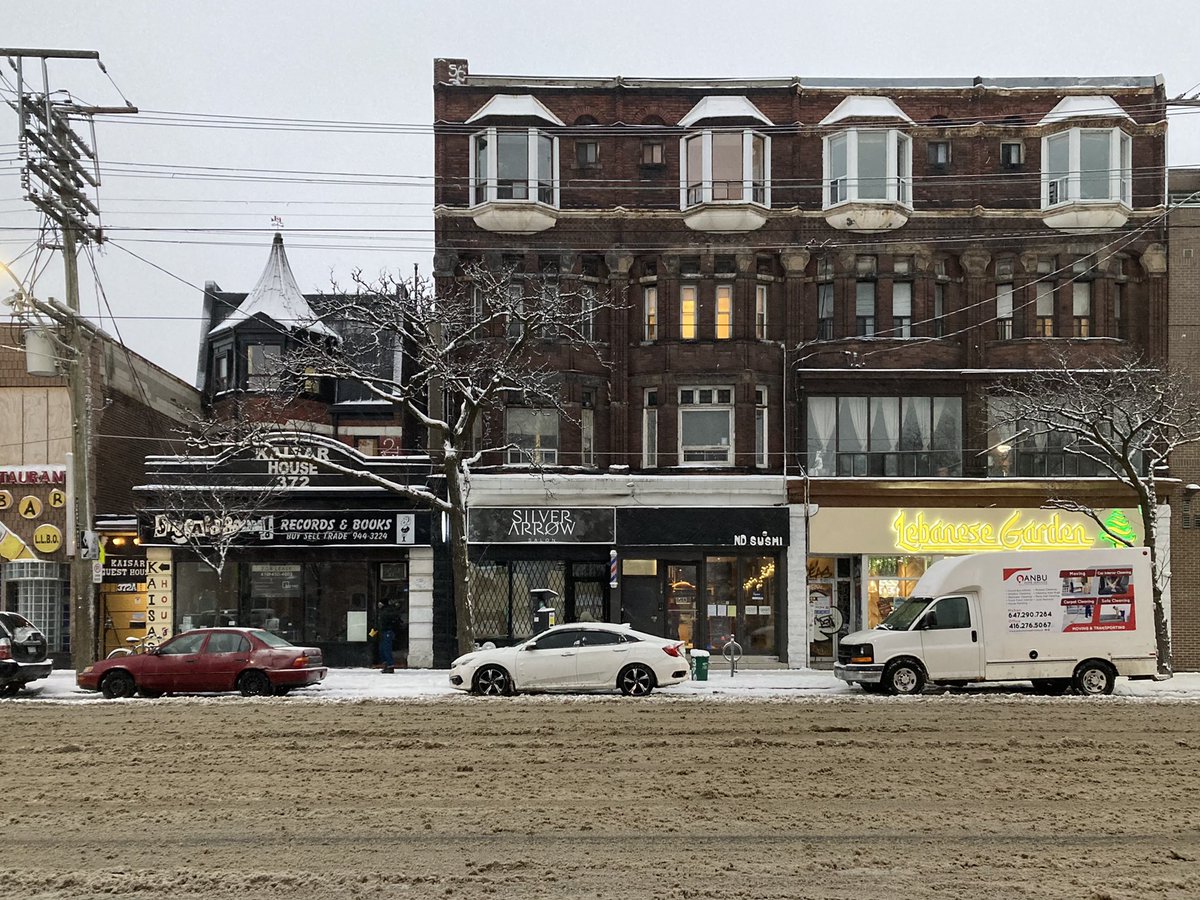 Crossing into Kensington Market.