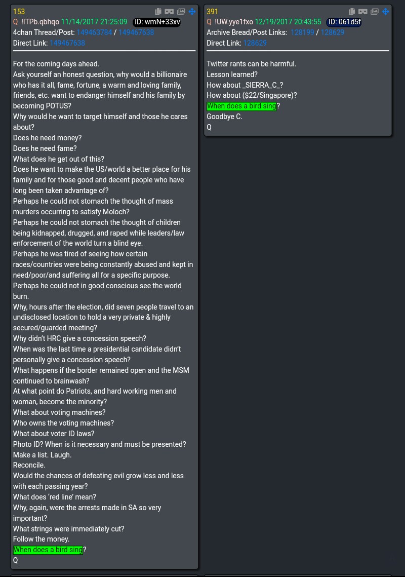Note drop 153 mentions voter ID.Read that drop VERY carefully: "For the coming days ahead..." This isn't over yet. 15/